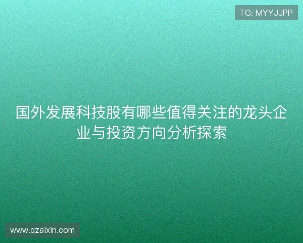 国外发展科技股有哪些值得关注的龙头企业与投资方向分析探索 国外发展科技股有哪些值得关注的龙头企业与投资方向分析探索